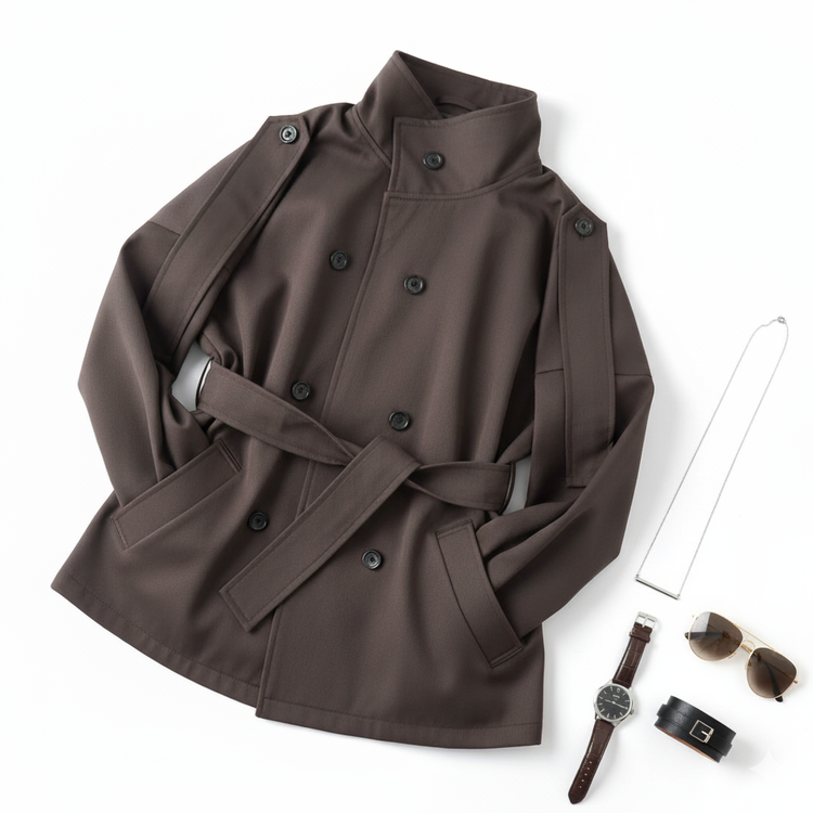 بارونی دخترونه پارچه کج راه ترند .وضدآب