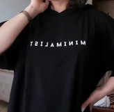 تیشرت باکسی کلاهدار